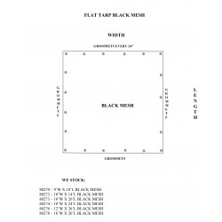 Agriculture Flat Tarps-Mesh